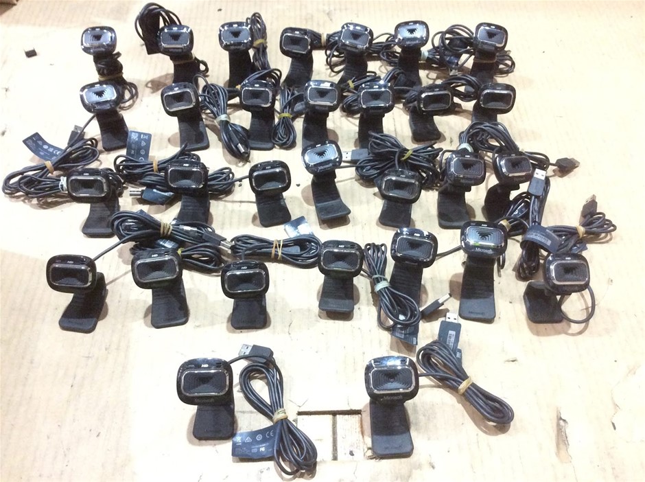 Microsoft HD Webcams / USB Web Cameras (Lot of 30)