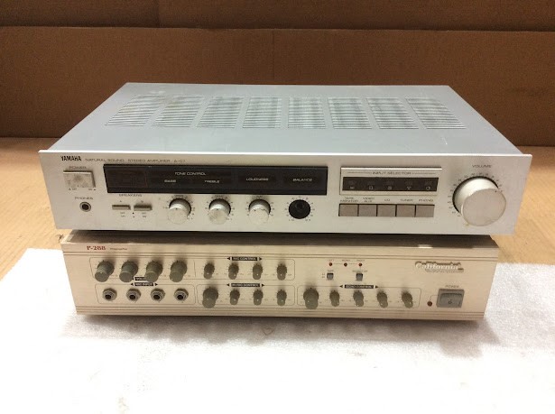 Yamaha A-07 Natural Sound Stereo Amplifier&California Electronics P-288