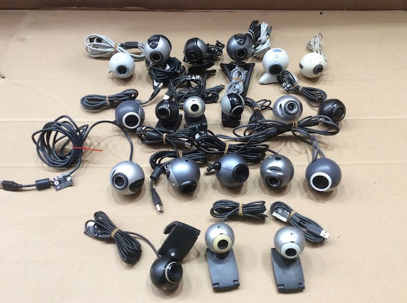Logitech Mixed Brand and Model Webcams (Lot of 20)
