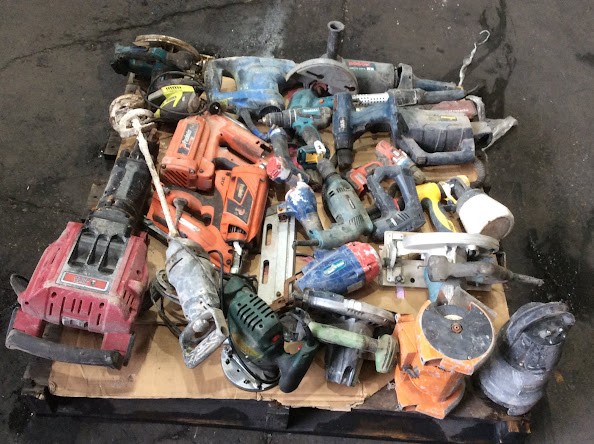 Ryobi/Makita/Bosch/Paslode Mixed Brand and Model Electric Drill/Power Tools