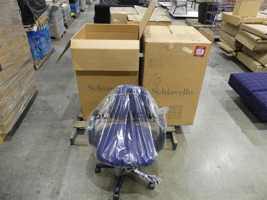 Schiavello Office Gas Lift Chairs (Unused) QTY 3
