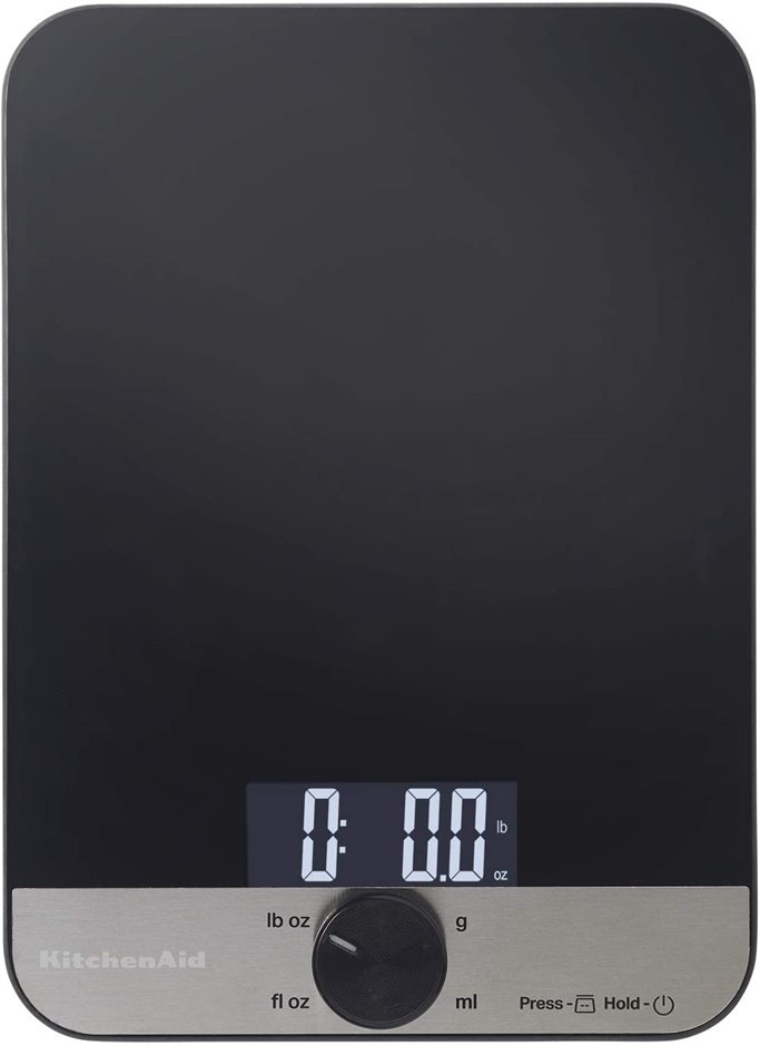 KITCHENAID Glass 5Kg Digital Top Kitchen Scale. NB: no box