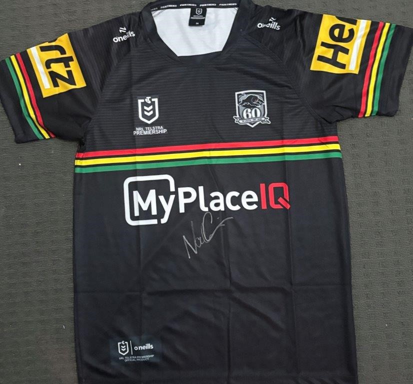 NATHAN CLEARY SIGNED PENRITH JERSEY
