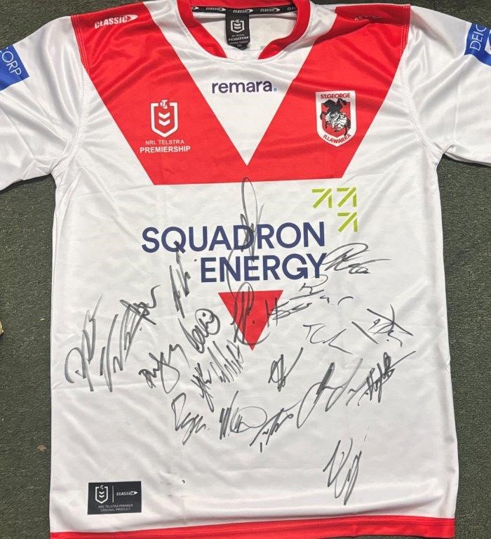 ST GEORGE DRAGONS 2026 SQUAD SIGNED JERSEY