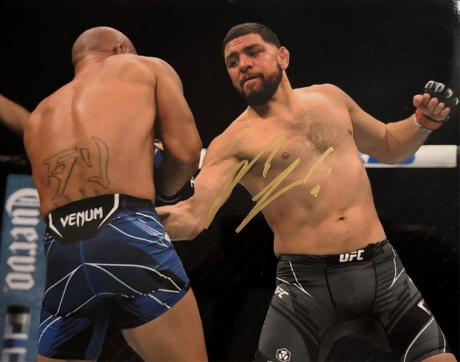NATE DIAZ SIGNED UFC PHOTO