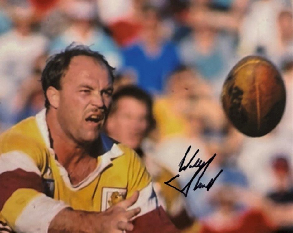WALLY LEWIS SIGNED BRISBANE BRONCOS PHOTO