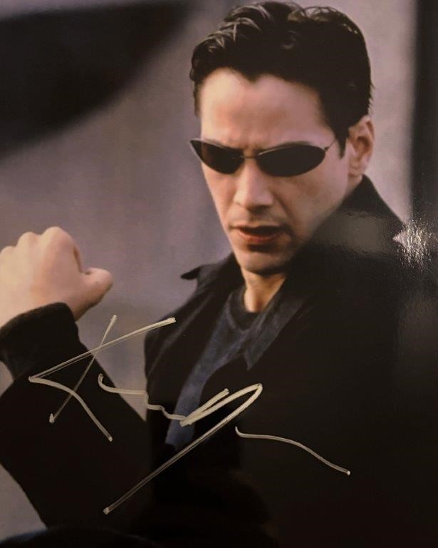 KEANU REEVES SIGNED 'THE MATRIX'