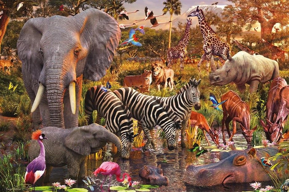 RAVENSBURGER African Animal World Puzzle – 3000 Piece Jigsaw for Adults, Wi
