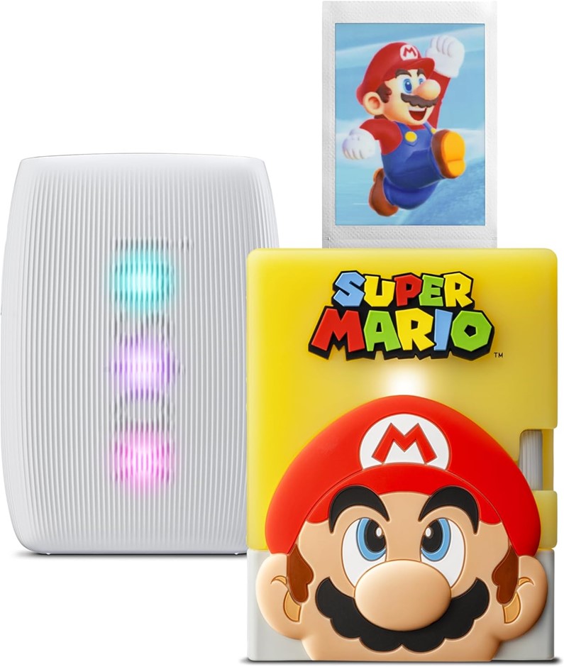 INSTAX Fujifilm Mini Link 3 Instant Photo Printer + Super Mario Case. NB: M