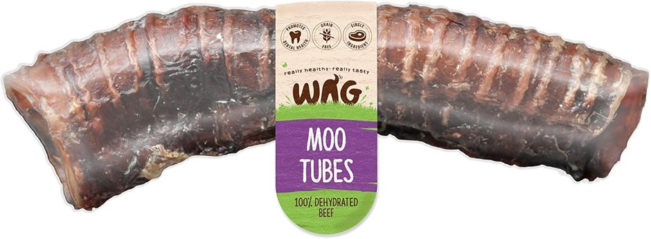WAG Moo Tube 10 Pack, Grain Free Hypoallergenic Natural Australian Made Do