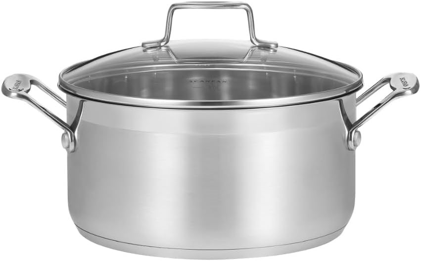 SCANPAN Impact 24cm/4.8L Dutch Oven, Silver.