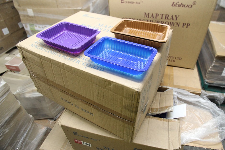 <p>Eco Food-Pac Map Trays Clear Unused in Box</p>