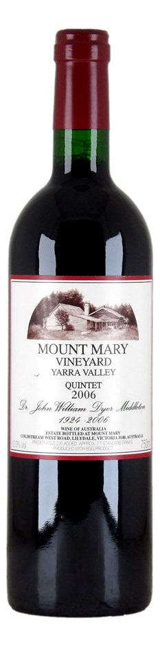 Mount Mary `Quintet` 2006 (1x 750mL), Yarra Valley, VIC.