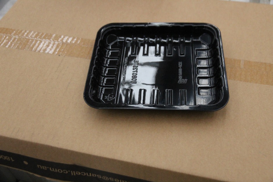 Eco Food-Pac Turn Edge Black Trays Unused in Box