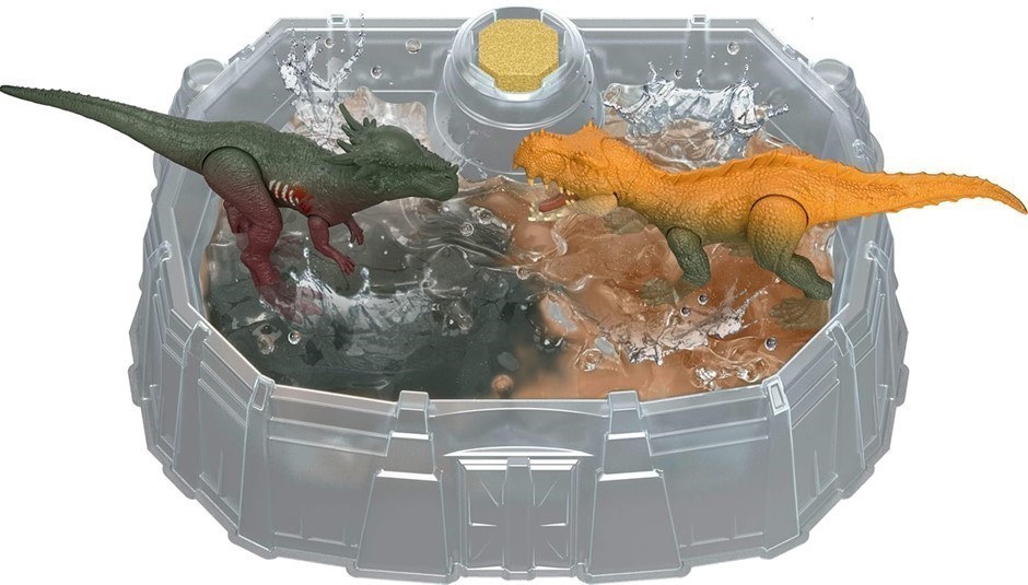 0197-5062777 · 2 x MATTEL Jurassic World Dino Reveal Dinosaur 2-Pack of Toys with Battle A