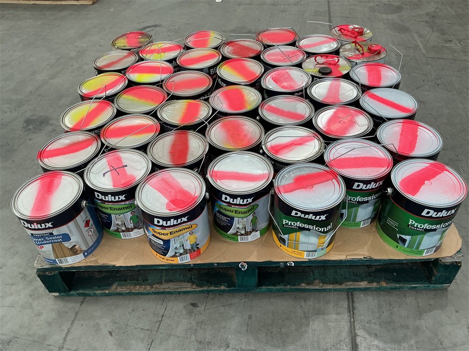 39 x Assorted 4Lt Tins of Paint