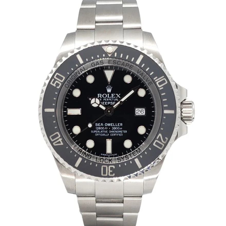 ROLEX SEA-DWELLER DEEPSEA 44MM STAINLESS STEEL 116660 AUTOMATIC BXP & COA