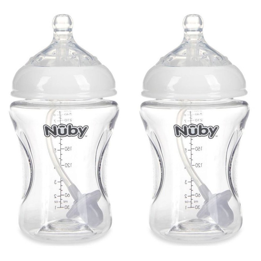 48 x Nuby 270ml Tritan Bottle with 360 Weighted Straw. RRP: $670 Buyers No