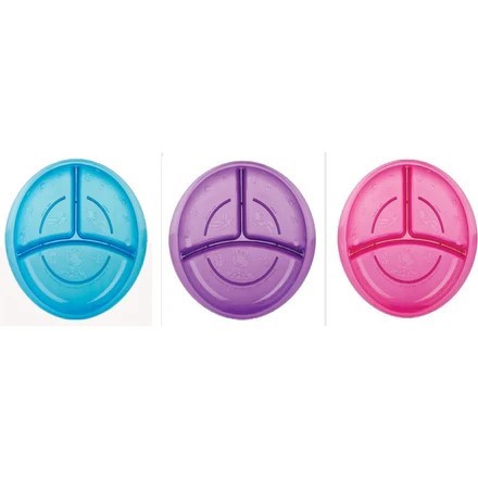 50 x Nuby Embossed Section Plate. RRP: $199. Buyers Note - Discount Freigh