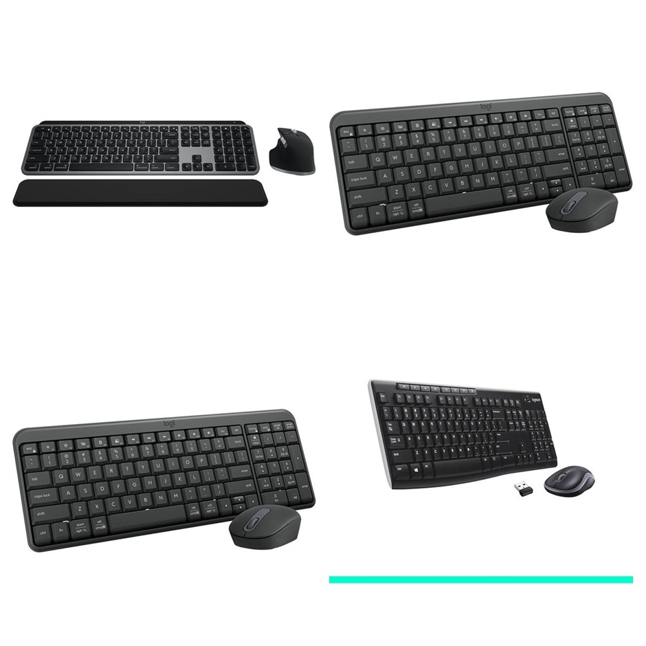 4 x LOGITECH Keyboard & Mouse Combo. 1 x LOGITECH MX Keys S Combo for Mac.