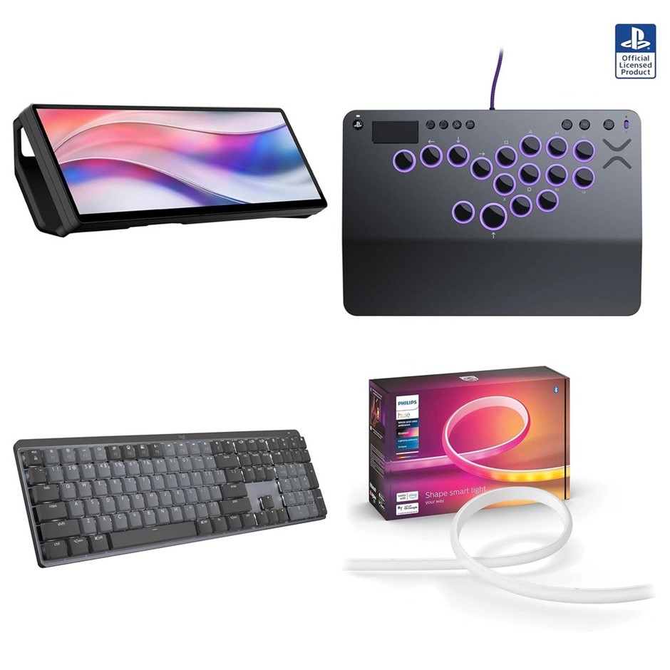 4 x Gaming Accessories. 1 x CORSAIR Xeneon Edge 14.5" 2K LCD Touchscreen. 1