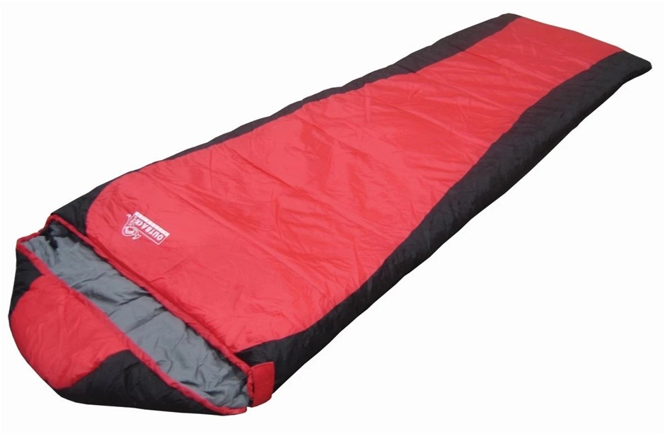 Outback THREDBO Hooded Sleeping Bag RED