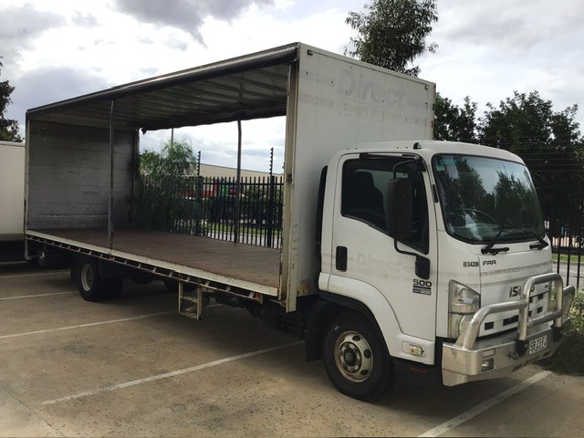 <p>2012 Isuzu FRR500 Long 4x2 Curtainsider - No Plates</p>