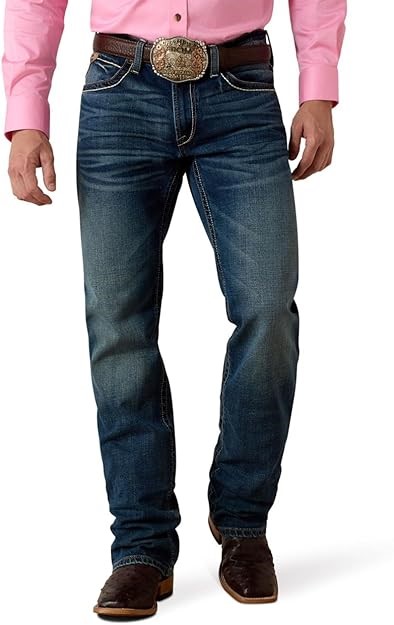 ARIAT Men's M4 Low Rise Boot Cut Jeans, Silverton, 34W x 34L, Silverton, La