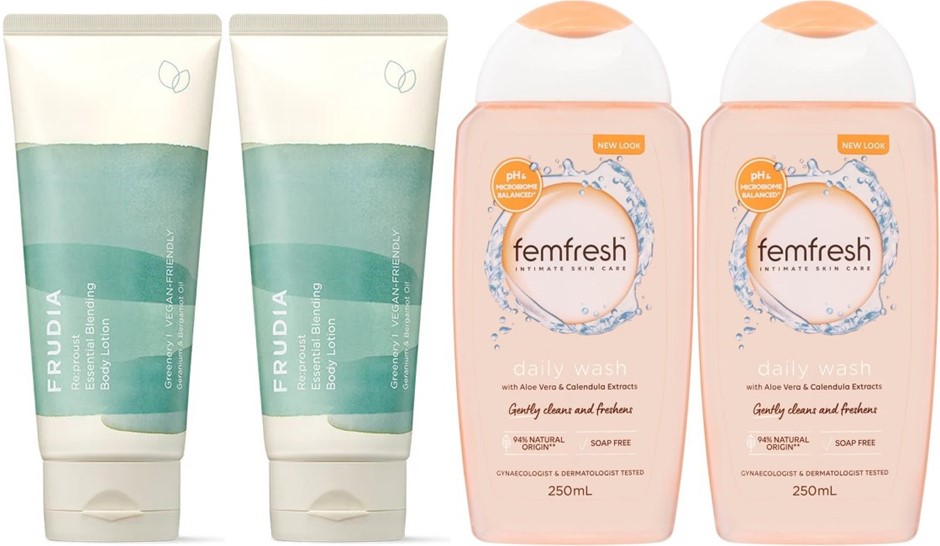 BUNDLE: 2 x FEMFRESH Aloe Vera & Calendula Daily Intimate pH Wash 250 ml, 2