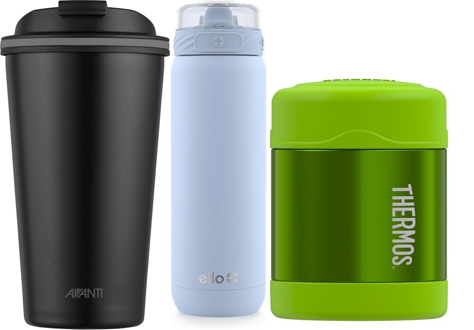 BUNDLE: AVANTI GoCup Double Wall Insulated Travel Cup 355 ml, ELLO Cooper V