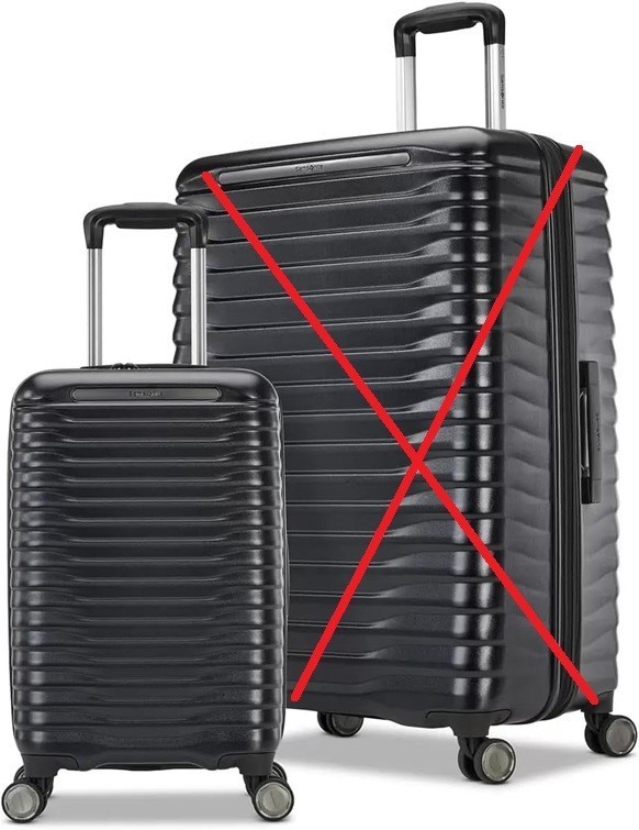 SAMSONITE Element XLT 2.0 Carry On Luggage, 56cm, Black. NB: Minor use, not