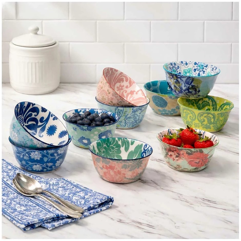 Certified Provence Stoneware Bowls 10 Piece Set. NB: 1x bowl minor crack.