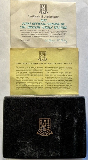 British Virgin Islands 1973 First Official Coinage Set