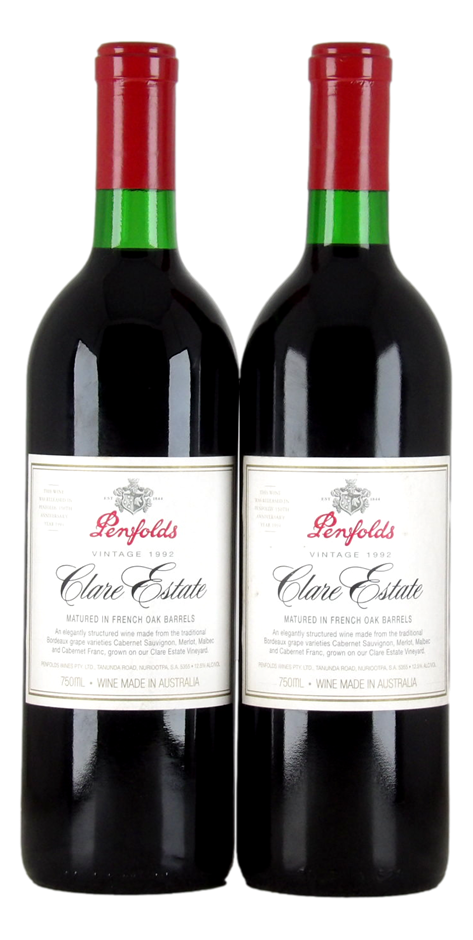Penfolds Clare Estate Cabernet Blend 1992 (2x 750mL) Clare Valley