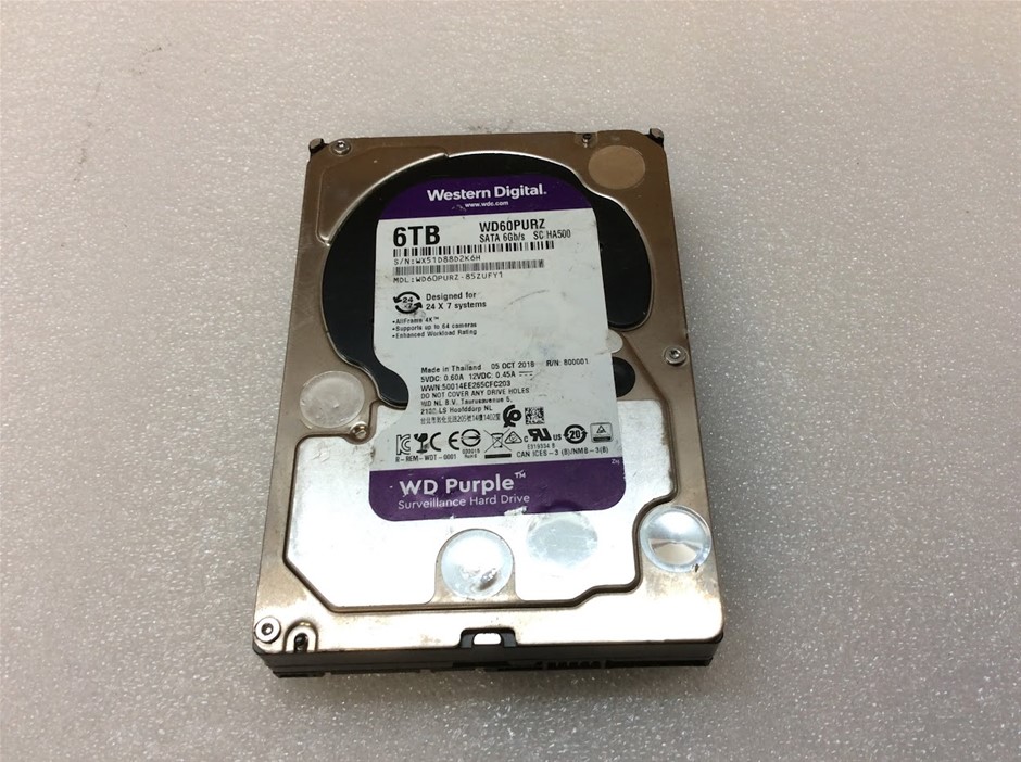 Western Digital WD60PURZ 6TB SATA Hard Drive