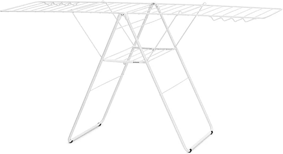 BRABANTIA Hangon Drying Rack, 25 Meters, Fresh White.