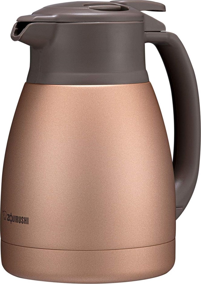 ZOJIRUSHI SH-HC10 Stainless Steel Vacuum Carafe/Handy Pot, Matte Copper, 1L