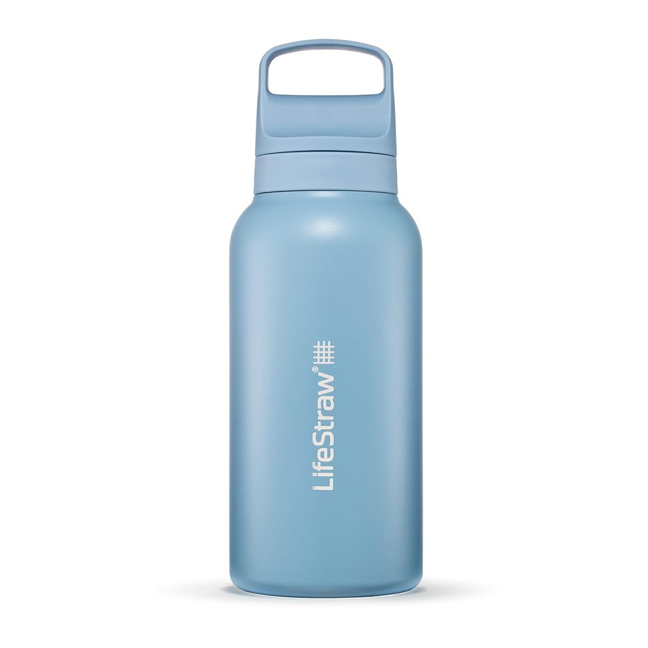 LIFESTRAW Go Series Insulated Stainless Steel Water Filter Bottle for Trave