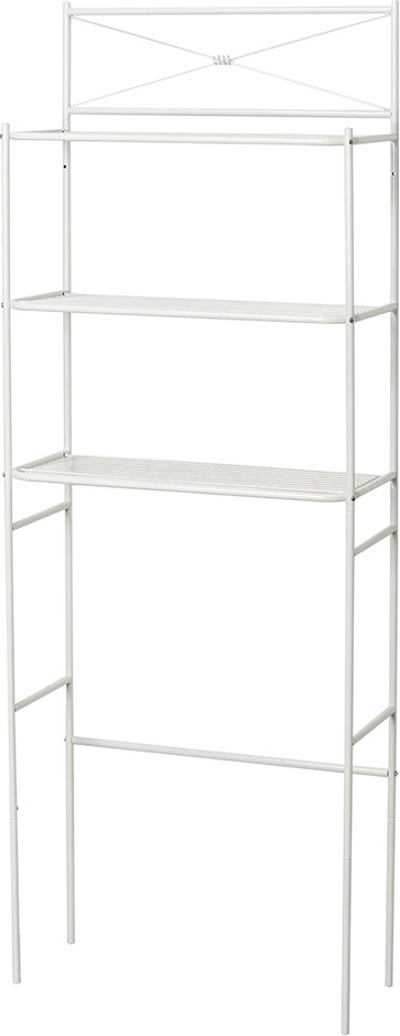 ZENITH Products Cross Style Metal Spacesaver White.