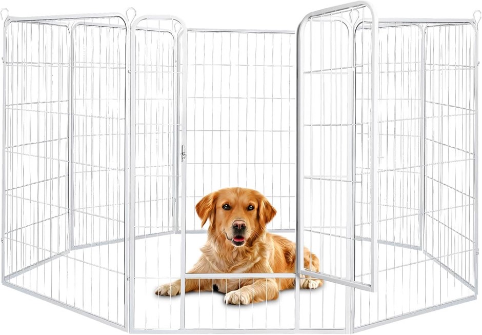 PAWZ 8 Panel 48'' Pet Dog Playpen Puppy Exercise Cage Enclosure Fence Metal