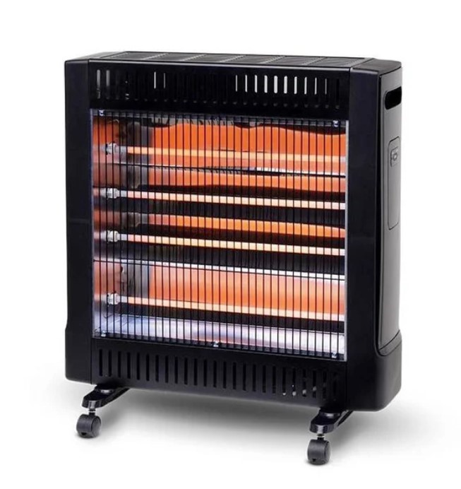 GOLDAIR 2200W Radiant Heater, Black, 2 Heat Settings.