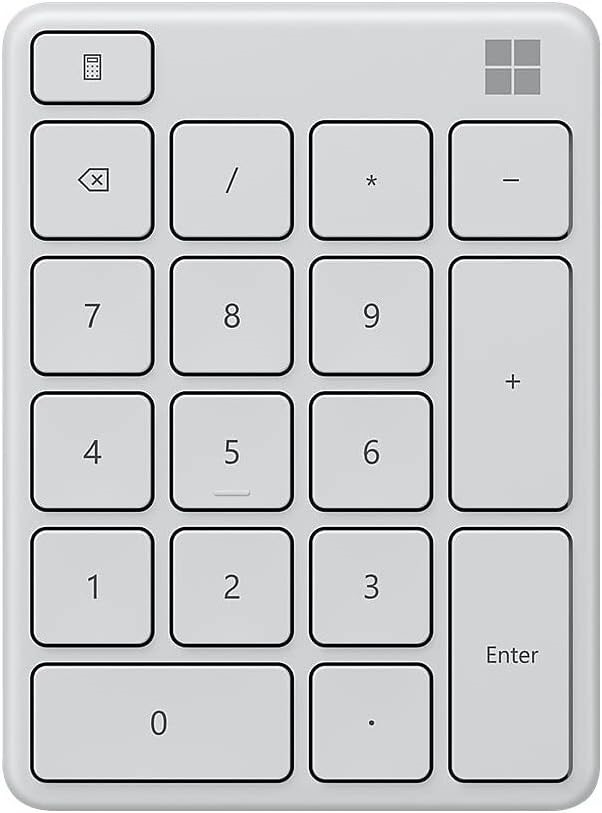 Microsoft Bluetooth Number Pad (23O-00021) - Glacier. Buyers Note - Discou