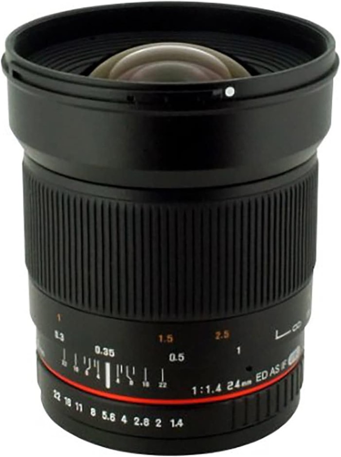 ROKINON 24mm F/1.4 Aspherical Wide Angle Lens for Nikon with Automatic AE C