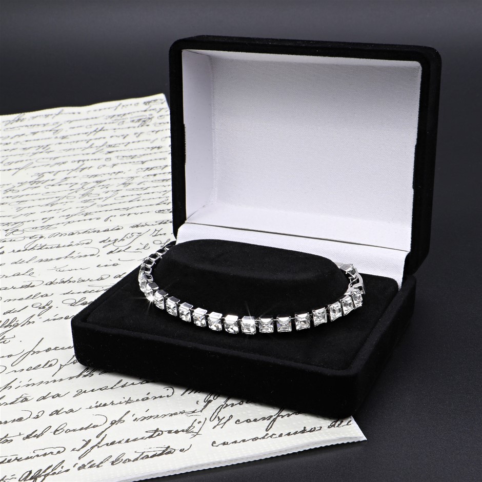 Tennis Bracelet Featuring 32 Crystals by Swarovski® - missing 1 crystal