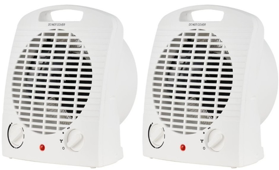 2x Goldair Select 2000W Upright Fan Heater. NB: minor use
