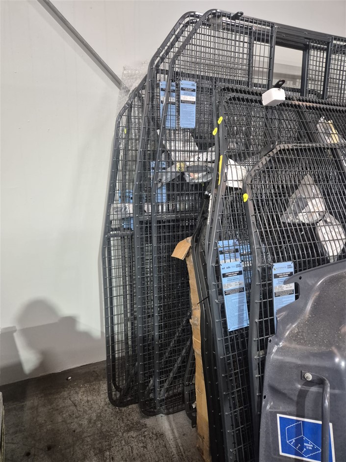 15 Assorted Cargo Barriers Including 3 Hyundai Staria Barriers.