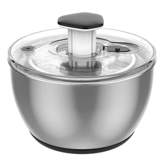 MIU Stainless Steel Salad Spinner 6L. NB: Not in original box.