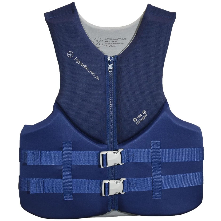 HYPERLITE Mens Life Vest, Size XXL, 124 - 135cm Chest, Navy.