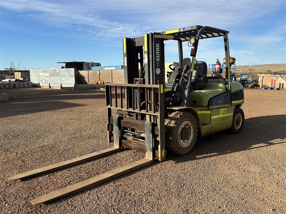 2012 CLARK C50D Forklift - 5.0t - 4.0m - Diesel - Karratha