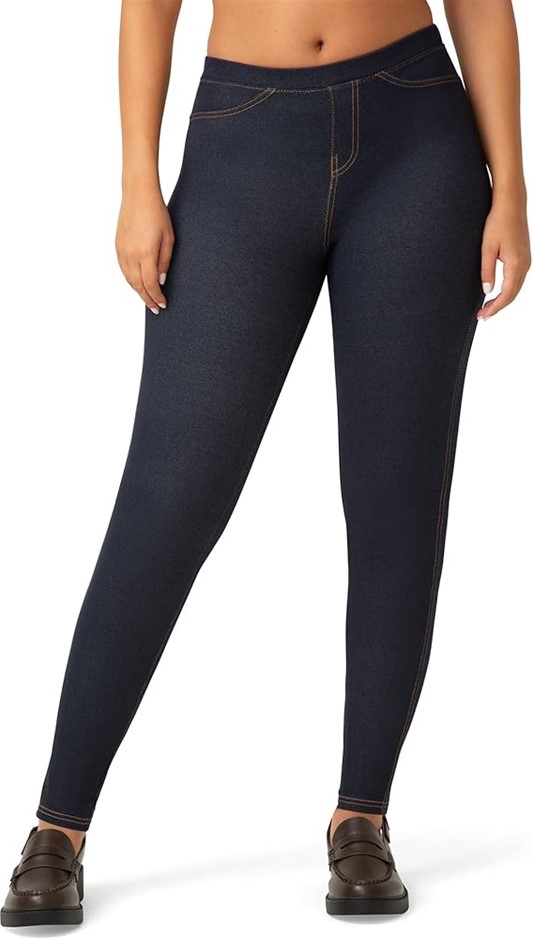 NO NONSENSE Women's Legging, Size XL, Dark Denim, NG1720.